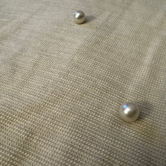 ZARA Pearl Embellished Cream Sweater - Size Small - Picture 3 of 3